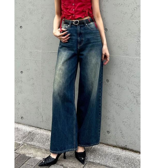 EMODA「ヴィンテージシェードルーズジーンズ」|デニム|