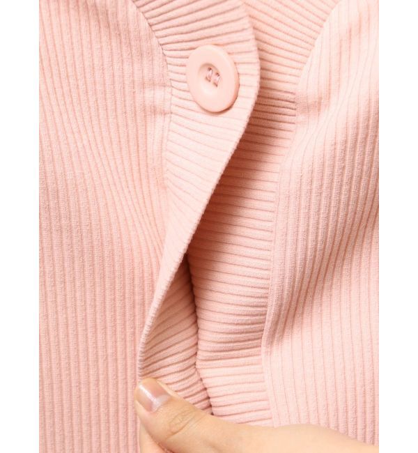 EMODA「フロントボタンショートリブトップ」|Tシャツ・カットソー|