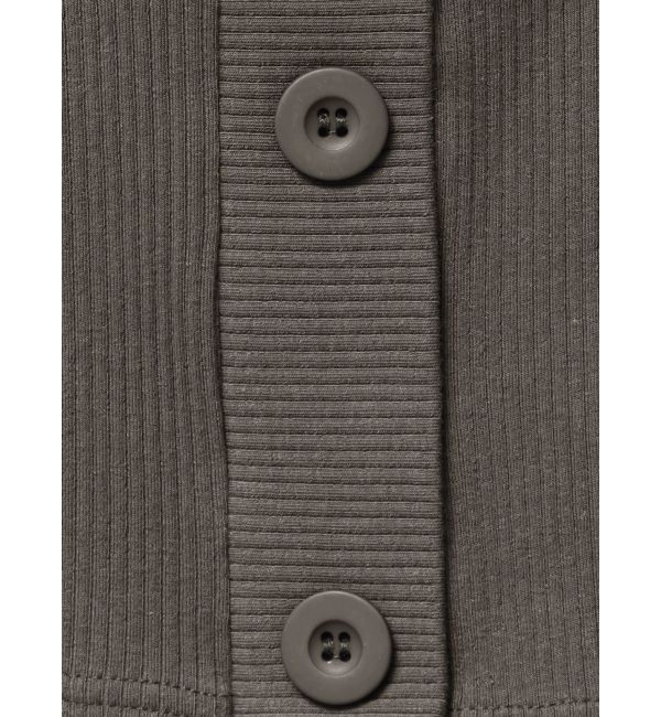 EMODA「フロントボタンショートリブトップ」|Tシャツ・カットソー|