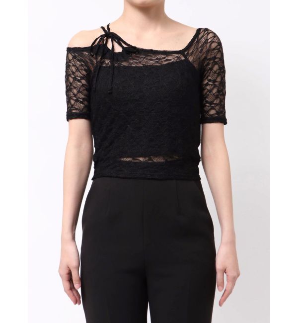 EMODA「レーススキンフィットトップ」|Tシャツ・カットソー|