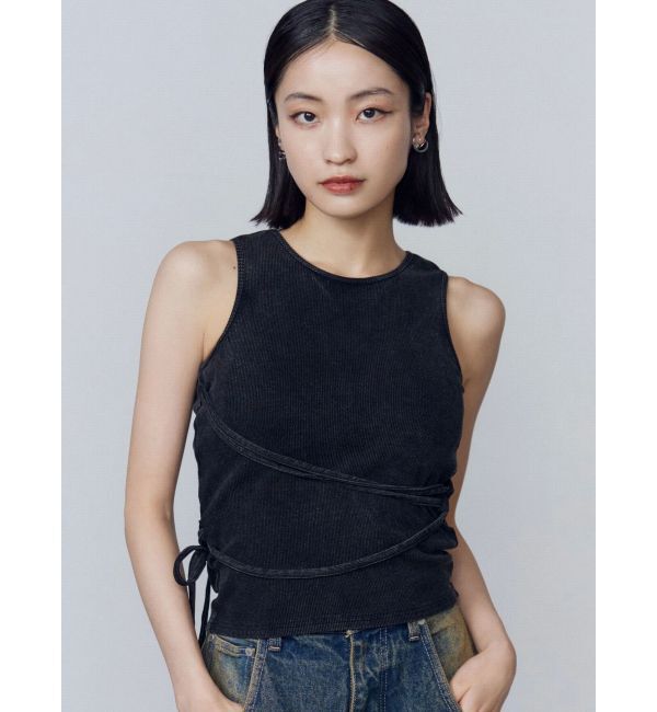 EMODA「クロスフィットリボントップ」|Tシャツ・カットソー|ブラック