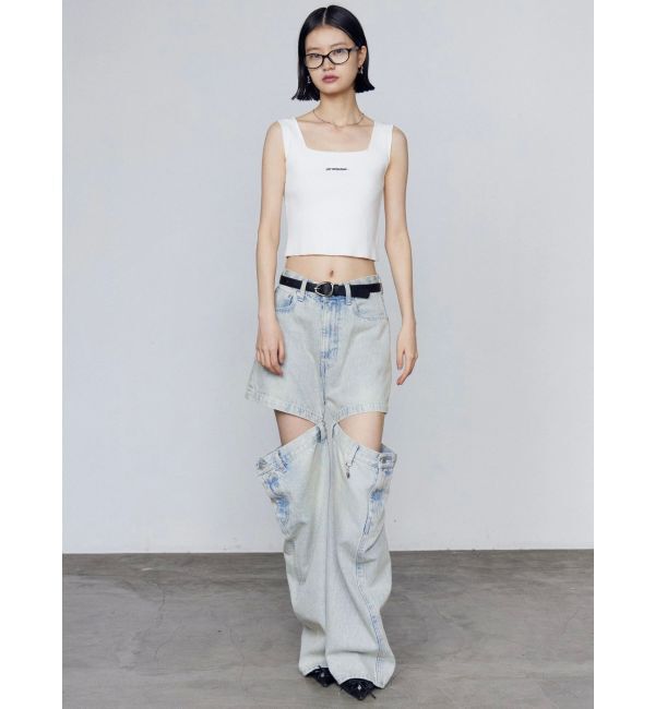 EMODA「サイドオープンルーズジーンズ」|デニム|