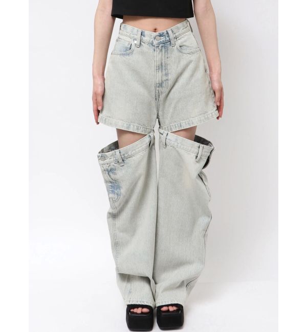 EMODA「サイドオープンルーズジーンズ」|デニム|