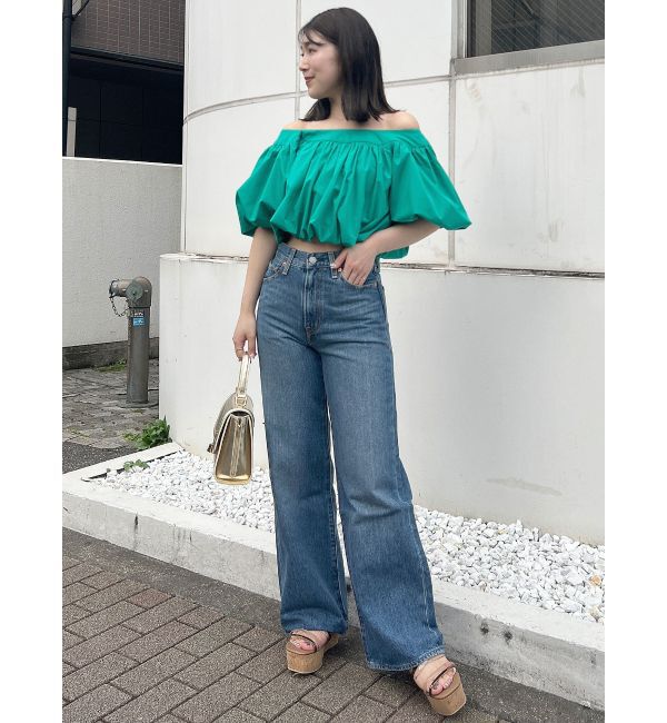 MERCURYDUO「Levis RIBCAGE WIDE LEG」|デニム|