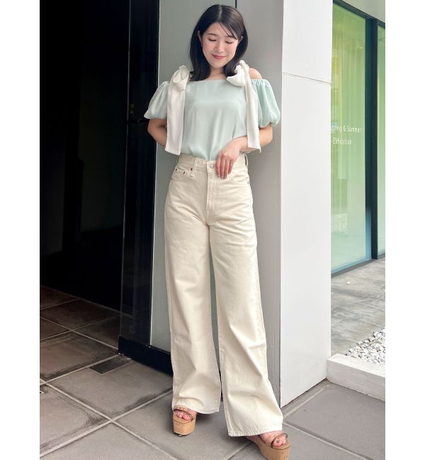 MERCURYDUO「Levis RIBCAGE WIDE LEG」|デニム|