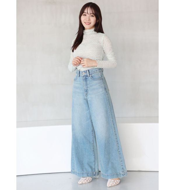 MERCURYDUO「Levis RIBCAGE WIDE LEG」|デニム|