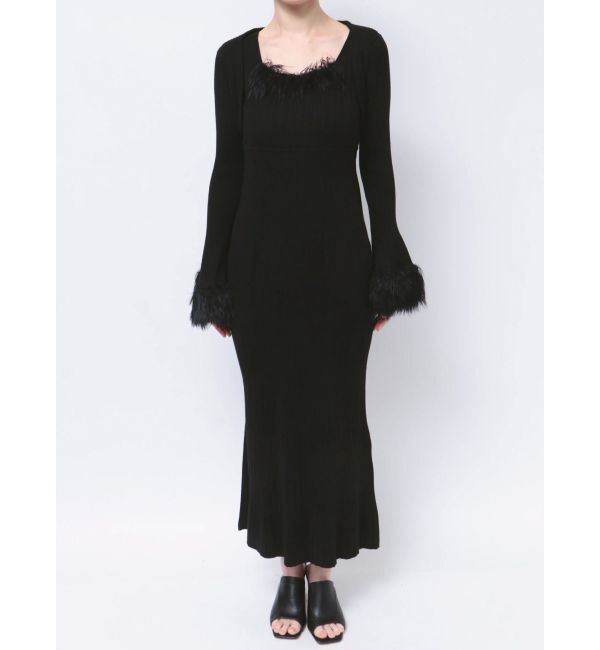 MERCURYDUO「ファーボレロセットワンピース」|ワンピース|