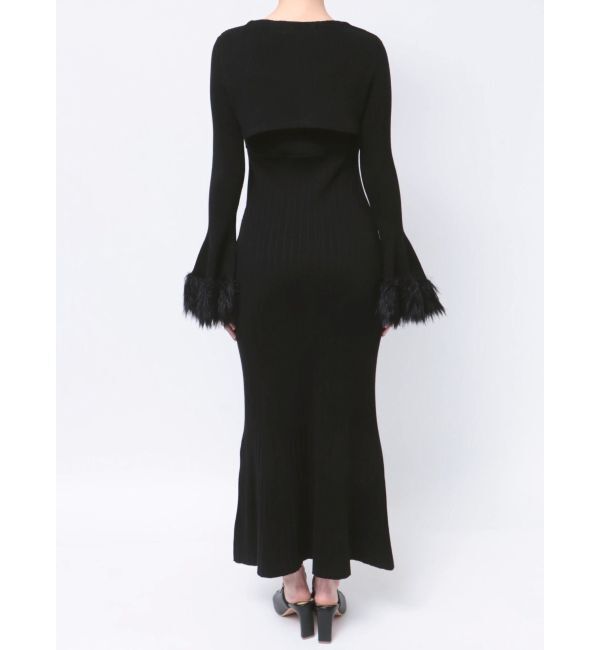 MERCURYDUO「ファーボレロセットワンピース」|ワンピース|