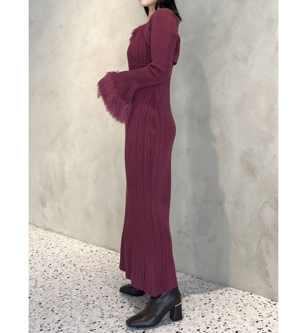 MERCURYDUO「ファーボレロセットワンピース」|ワンピース|