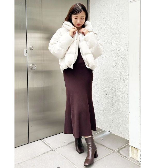 MERCURYDUO「ショルダーリボンニットワンピース」|ワンピース|