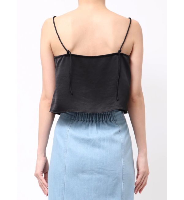 MERCURYDUO「サテンレースキャミ」|シャツ・ブラウス|