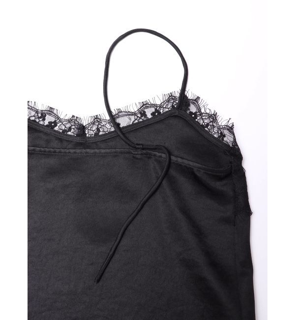 MERCURYDUO「サテンレースキャミ」|シャツ・ブラウス|