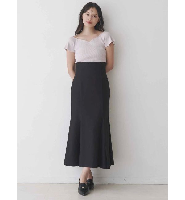 MERCURYDUO「バックレースアップストレッチマーメイドスカート」|スカート|