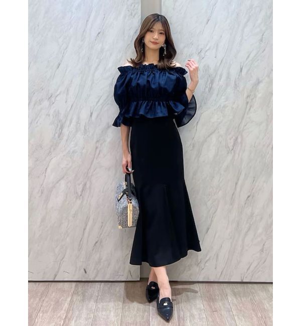 MERCURYDUO「バックレースアップストレッチマーメイドスカート」|スカート|