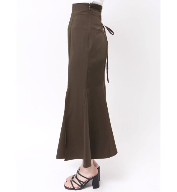 MERCURYDUO「バックレースアップストレッチマーメイドスカート」|スカート|