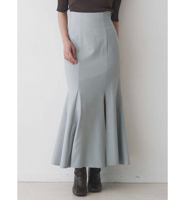 MERCURYDUO「バックレースアップストレッチマーメイドスカート」|スカート|アイスブルー