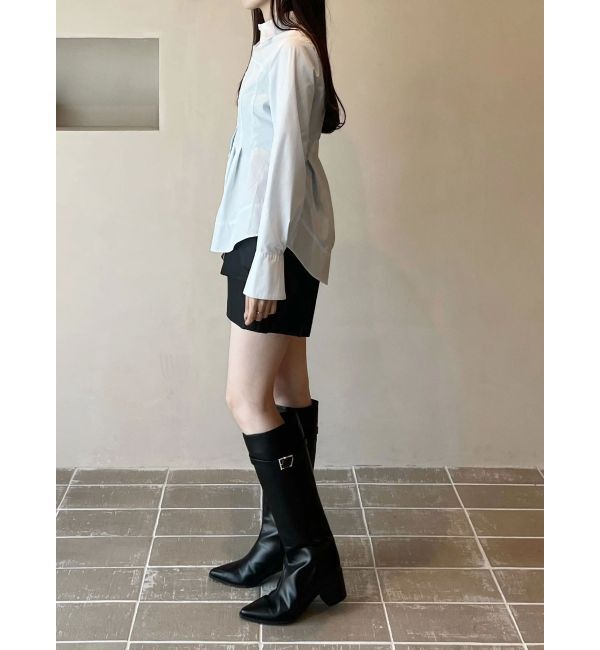 MERCURYDUO「フェイクレザーハイウエストワークショートパンツ」|その他|