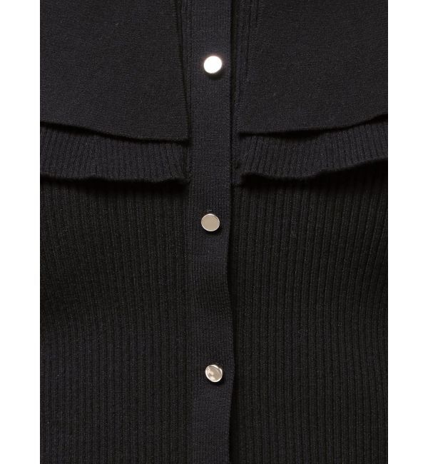 MERCURYDUO「編み変化ラッフルコンパクト」|ニット・セーター|