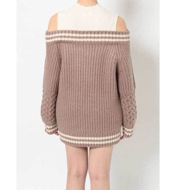 MURUA「ルーズオフショルダーニットワンピース」|ワンピース|