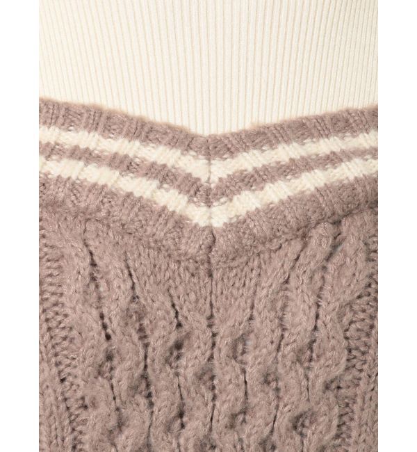 MURUA「ルーズオフショルダーニットワンピース」|ワンピース|