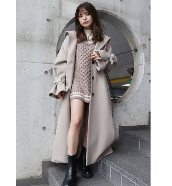 MURUA「ルーズオフショルダーニットワンピース」|ワンピース|