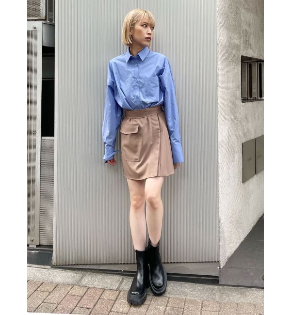 MURUA「アシメプリーツミニスカート」|スカート|