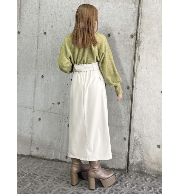 MURUA「2WAYシャイニーフェザーニット」|ニット・セーター|