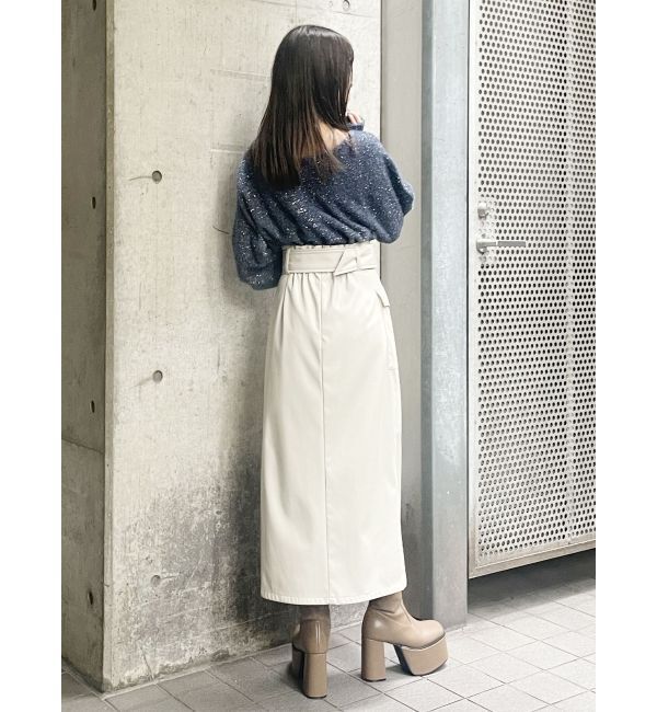 MURUA「2WAYシャイニーフェザーニット」|ニット・セーター|