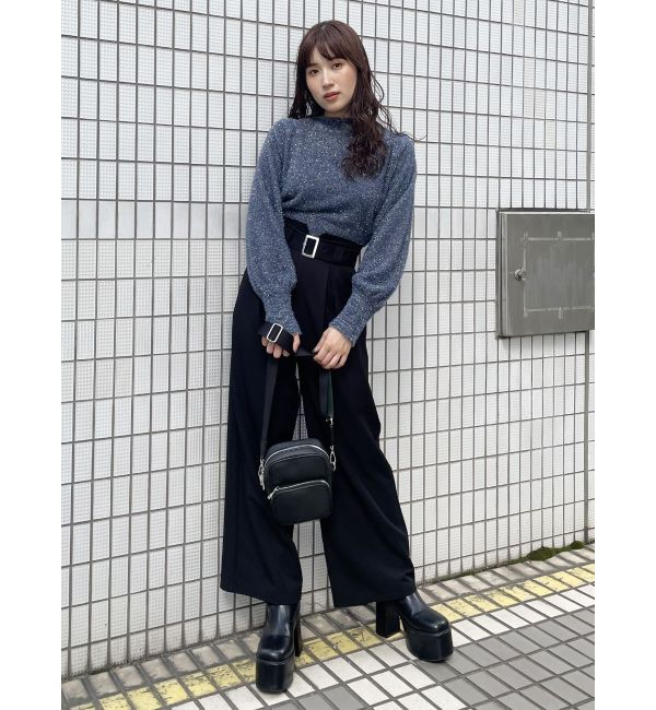 MURUA「2WAYシャイニーフェザーニット」|ニット・セーター|