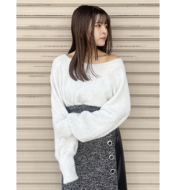 MURUA「2WAYシャイニーフェザーニット」|ニット・セーター|