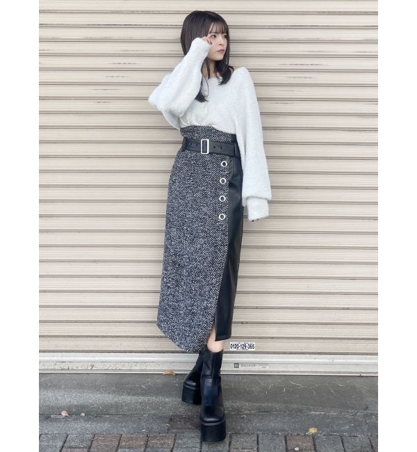 MURUA「2WAYシャイニーフェザーニット」|ニット・セーター|