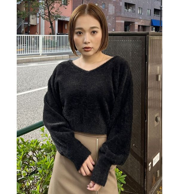 MURUA「2WAYシャイニーフェザーニット」|ニット・セーター|