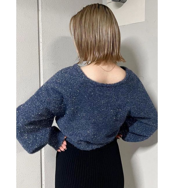 MURUA「2WAYシャイニーフェザーニット」|ニット・セーター|