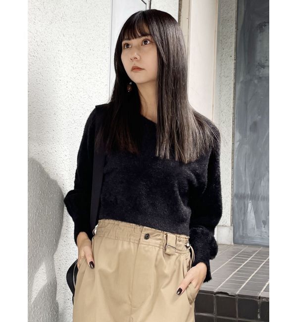 MURUA「2WAYシャイニーフェザーニット」|ニット・セーター|