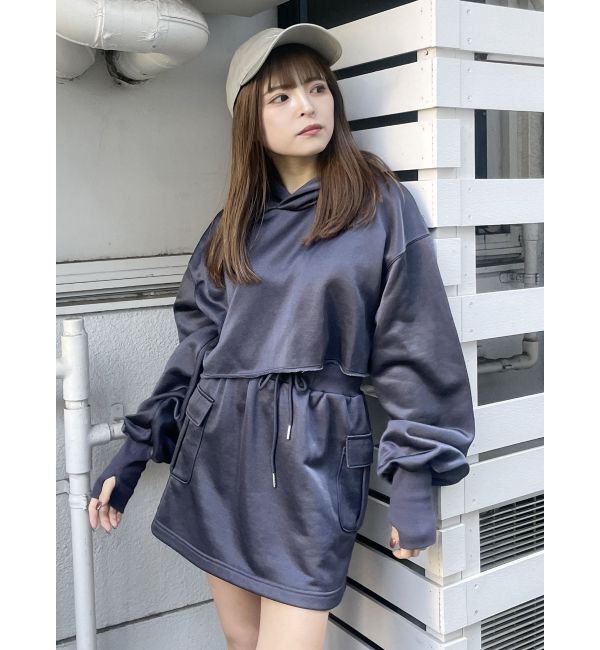 MURUA「シャイニーカットミニスカート」|スカート|