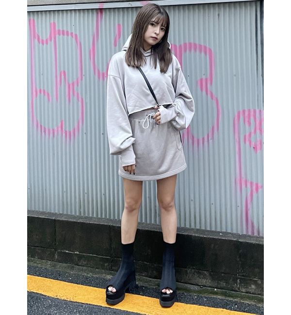 MURUA「シャイニーカットミニスカート」|スカート|