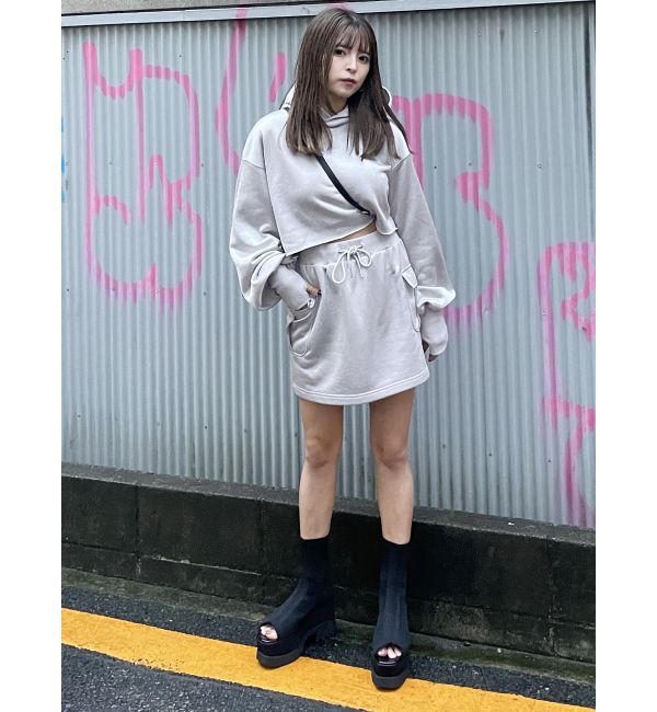 MURUA「シャイニーカットミニスカート」|スカート|