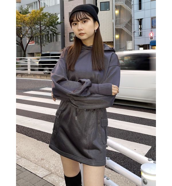 MURUA「シャイニーカットミニスカート」|スカート|