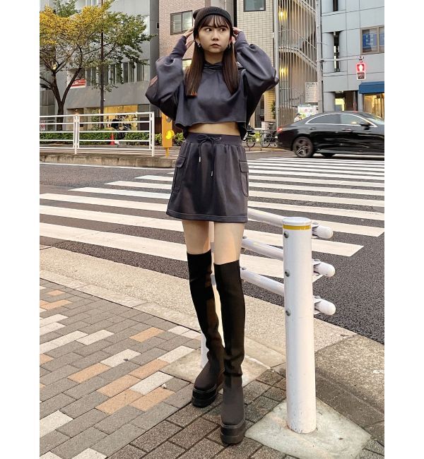 MURUA「シャイニーカットミニスカート」|スカート|