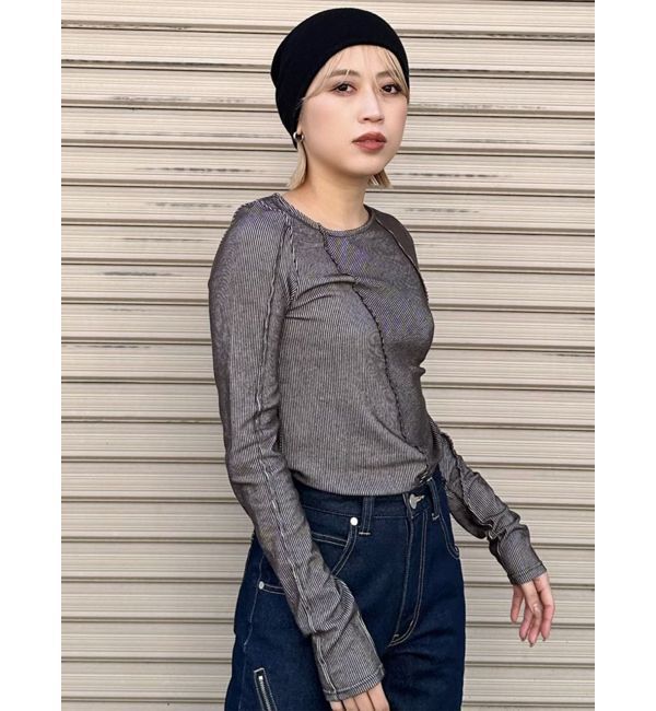 MURUA「ランダムスイッチカットトップス」|Tシャツ・カットソー|