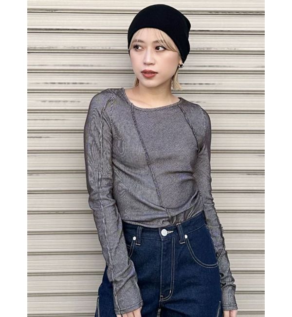 MURUA「ランダムスイッチカットトップス」|Tシャツ・カットソー|