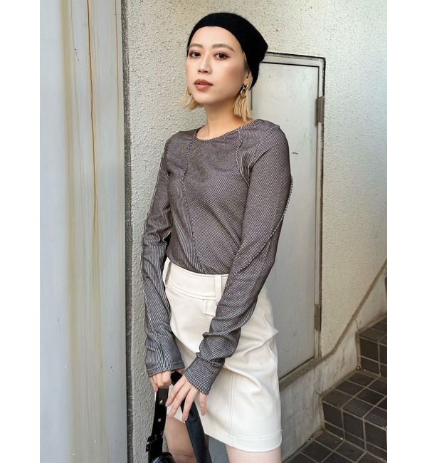 MURUA「ランダムスイッチカットトップス」|Tシャツ・カットソー|