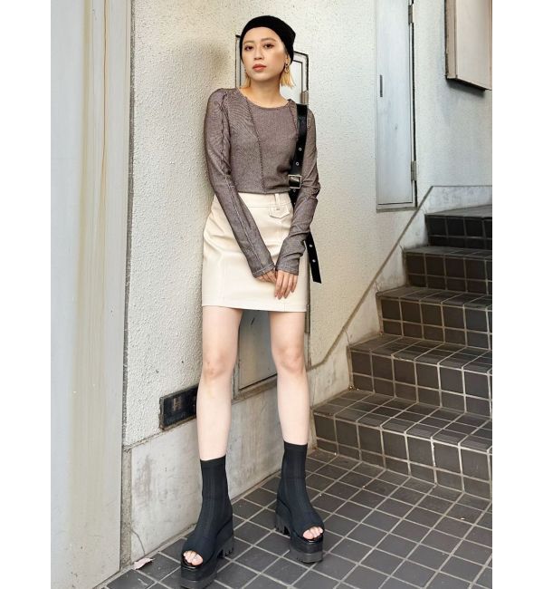 MURUA「ランダムスイッチカットトップス」|Tシャツ・カットソー|