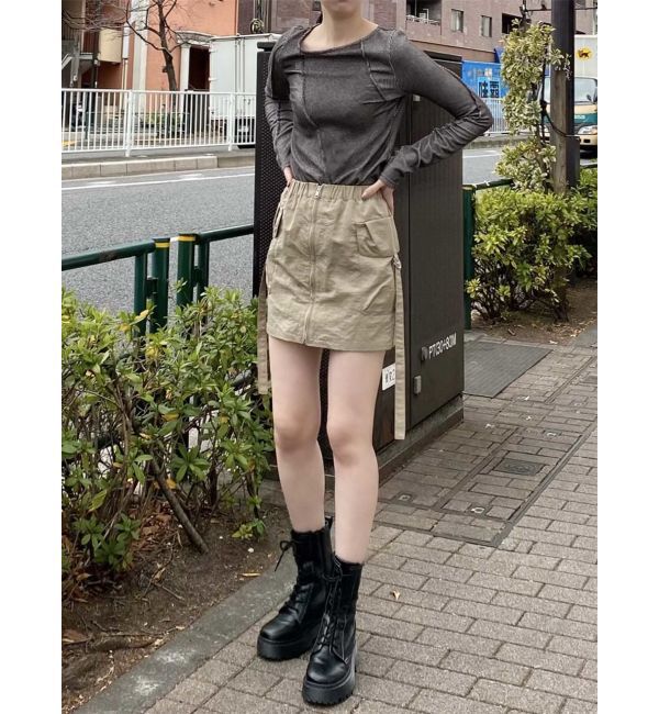 MURUA「ランダムスイッチカットトップス」|Tシャツ・カットソー|