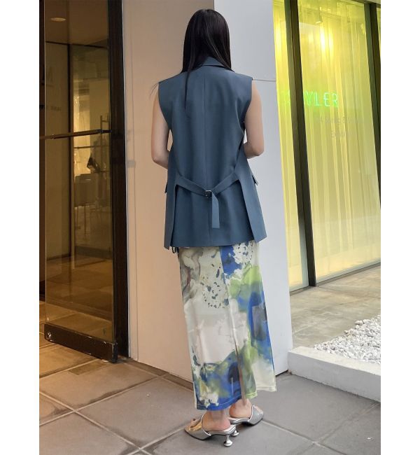 MURUA「アシメドローストリングナロースカート」|スカート|