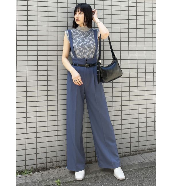 MURUA「フェイクレザーベルトサスペンダーパンツ【セット販売対象】」|その他|