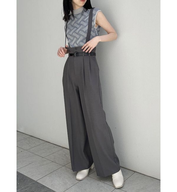 MURUA「フェイクレザーベルトサスペンダーパンツ【セット販売対象】」|その他|