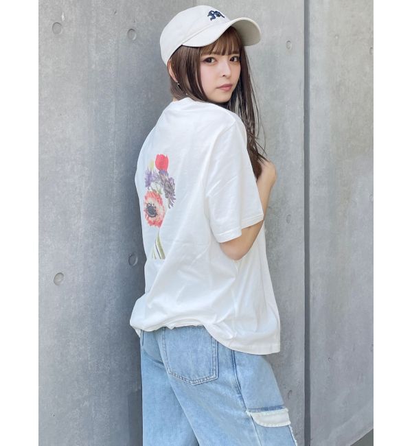 MURUA「Beautiful flower Tシャツ【WEB限定】」|Tシャツ・カットソー|