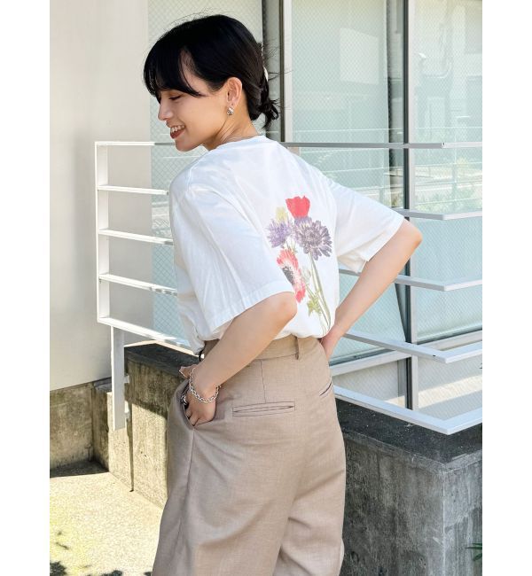 MURUA「Beautiful flower Tシャツ【WEB限定】」|Tシャツ・カットソー|