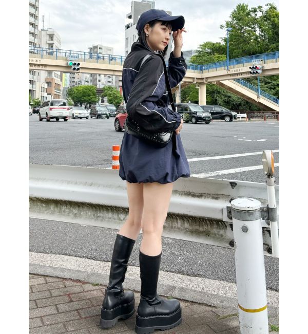 MURUA「ストレッチ厚底ハーフブーツ」|ロングブーツ|